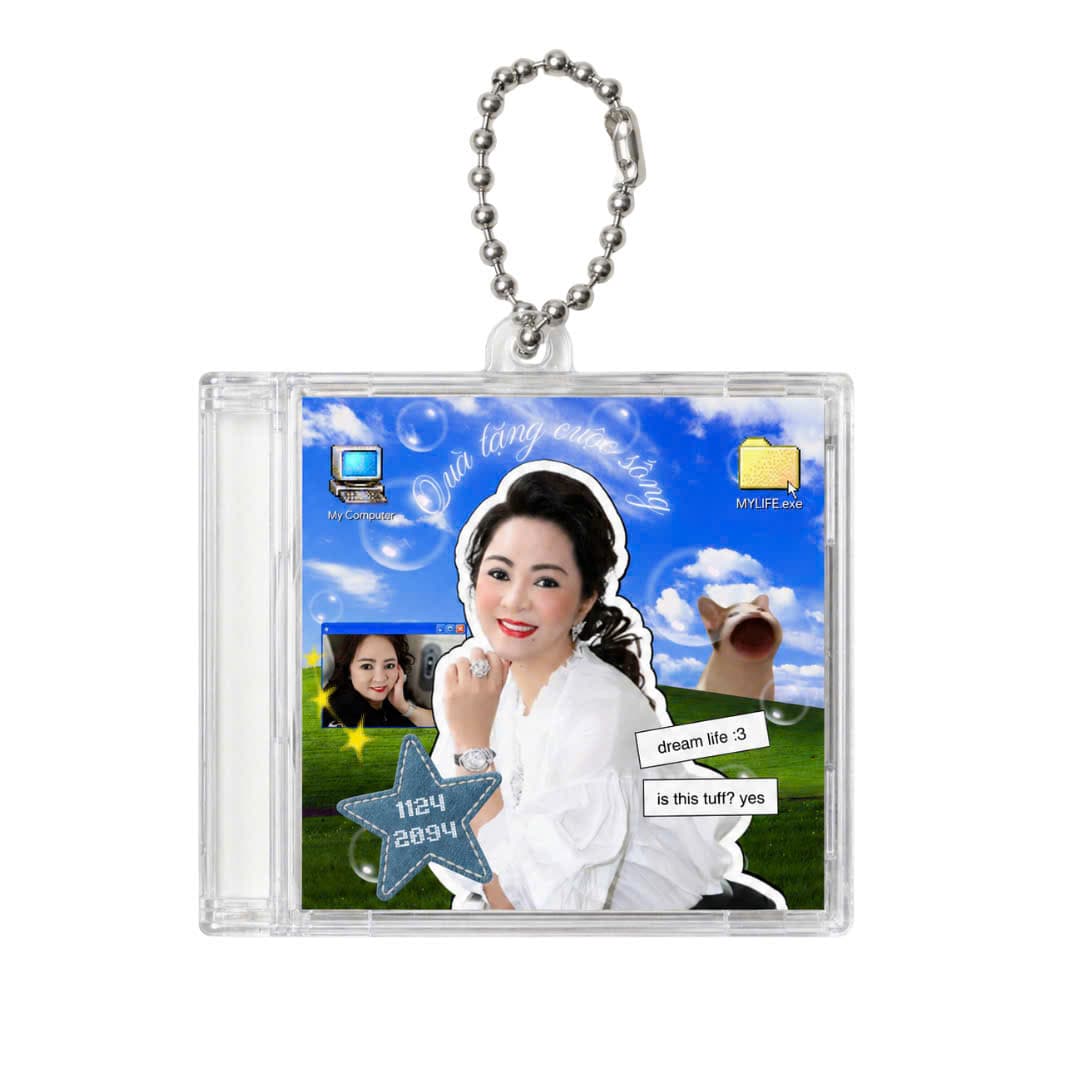 Móc khóa CD Mini Album - Thiết kế Playlist Âm Nhạc